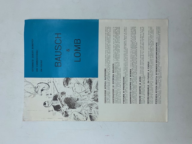 Bausch & Lomb. Cannocchiali da fucile (pieghevole pubblicitario)